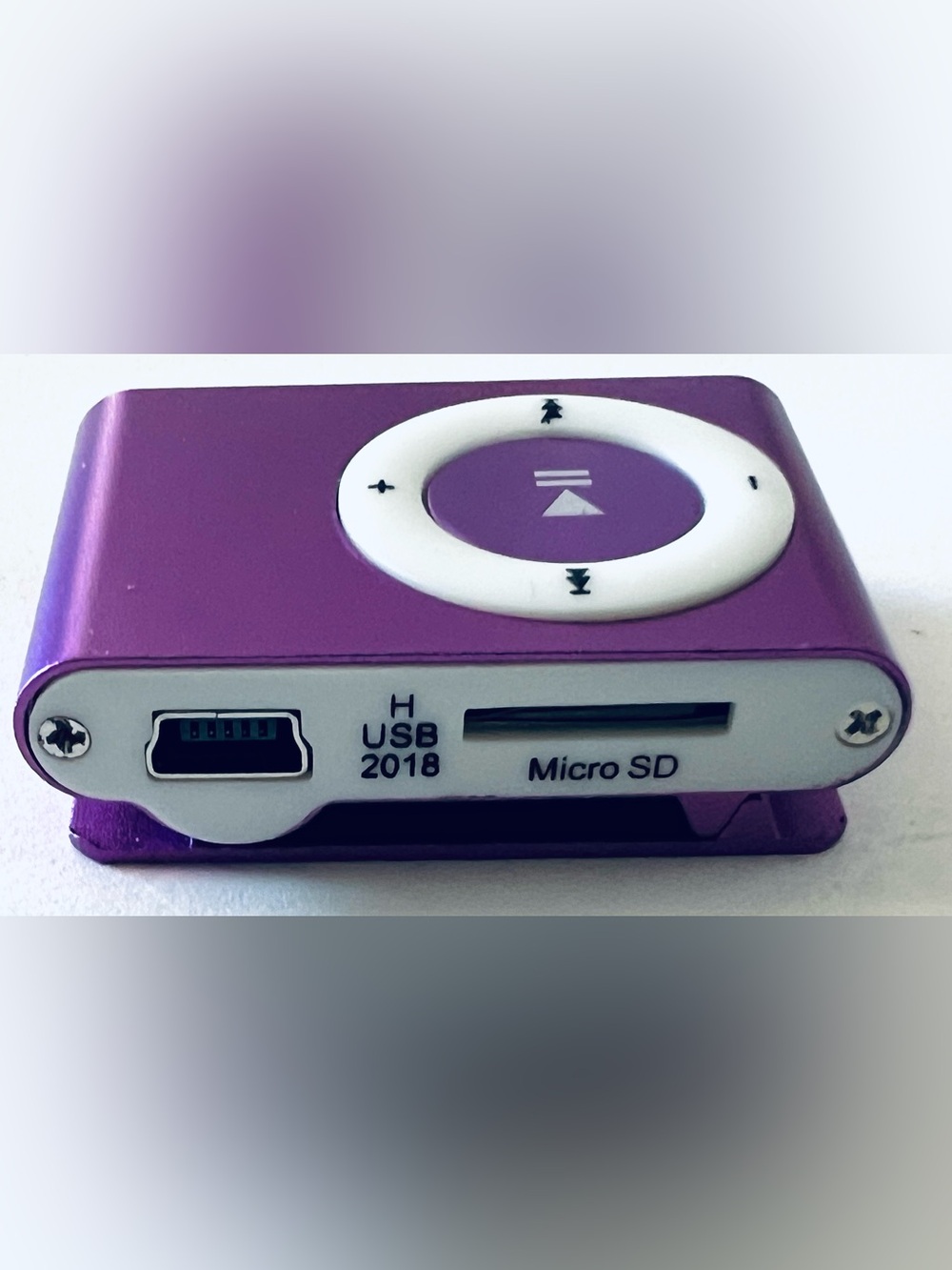 Mini Clip MP3 Player Purple USB Micro SD TF Music Player Open Box Tested Works